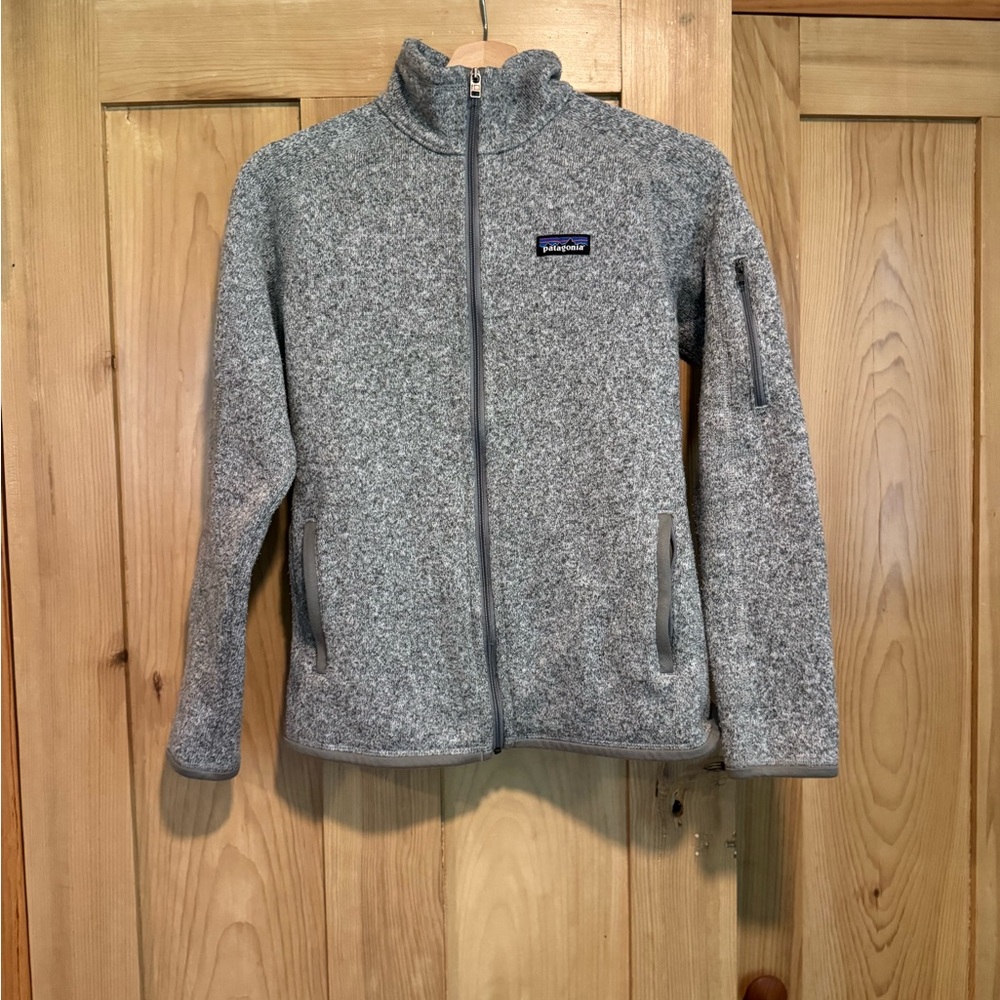 Patagonia Heather Gray Zip-Up Jacket